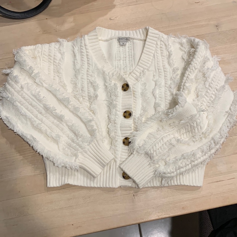 Habitual from Bloomingdales. Soft off white kids sweater